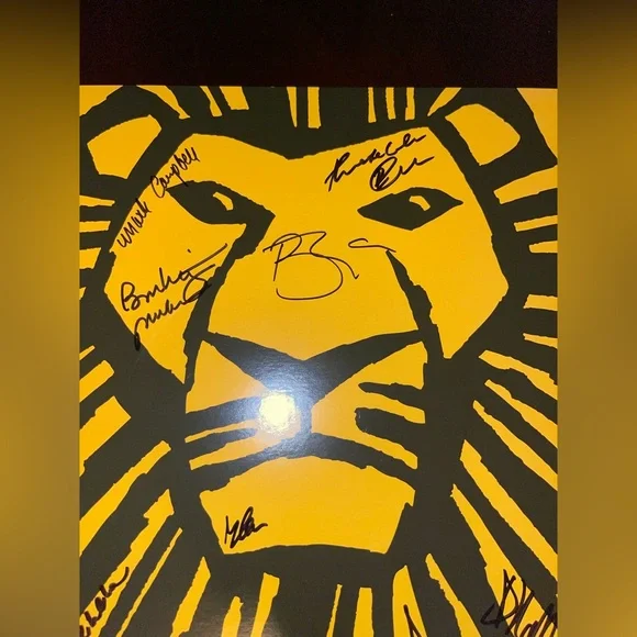 The Lion King Musical Poster 14W x 22L.